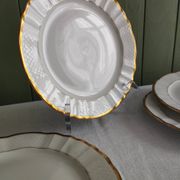 "Pallas" - 6 dessert plates in Limoges porcelain Balleroy & Cie
