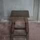 Antique wooden stool in Elizabethan English style, occasional stool