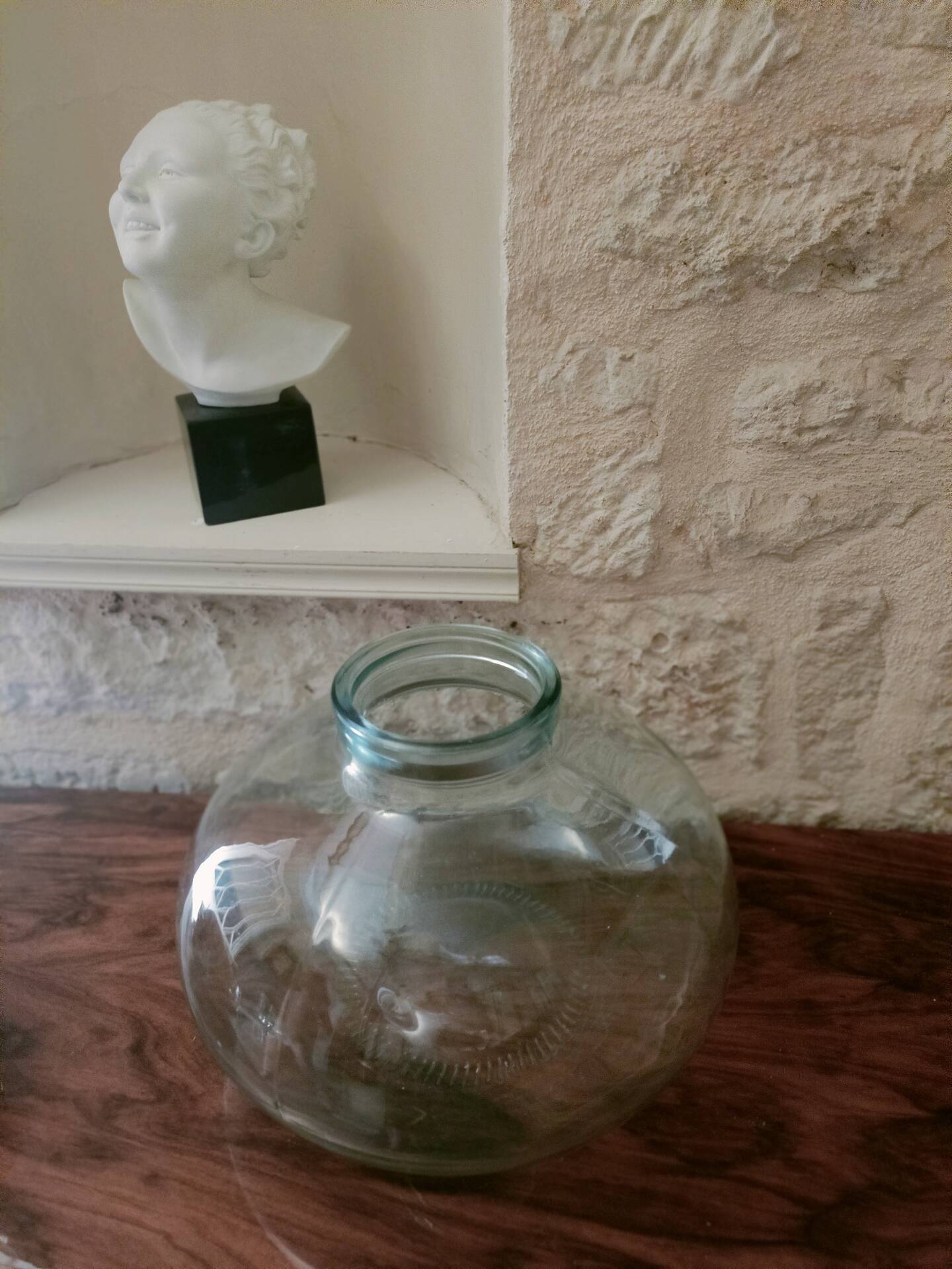Grand vase, bonbonne en verre