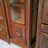 Late nineteenth century Louis XVI style library in walnut