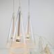 Italian Glass Fucsia 3 Pendant Lamp by Achille Castiglioni for Flos
