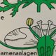 Vintage educational wall hanging roll chart biology plants