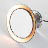 Vintage magnifying mirror with light and adjustable, France 1940.