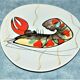M.B.F.A Pornic - Large plate decorated with lobster