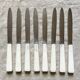 8 antique stainless knives