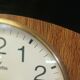 Vintage clock - Vedette france - date- formica- bulging glass- 1960's
