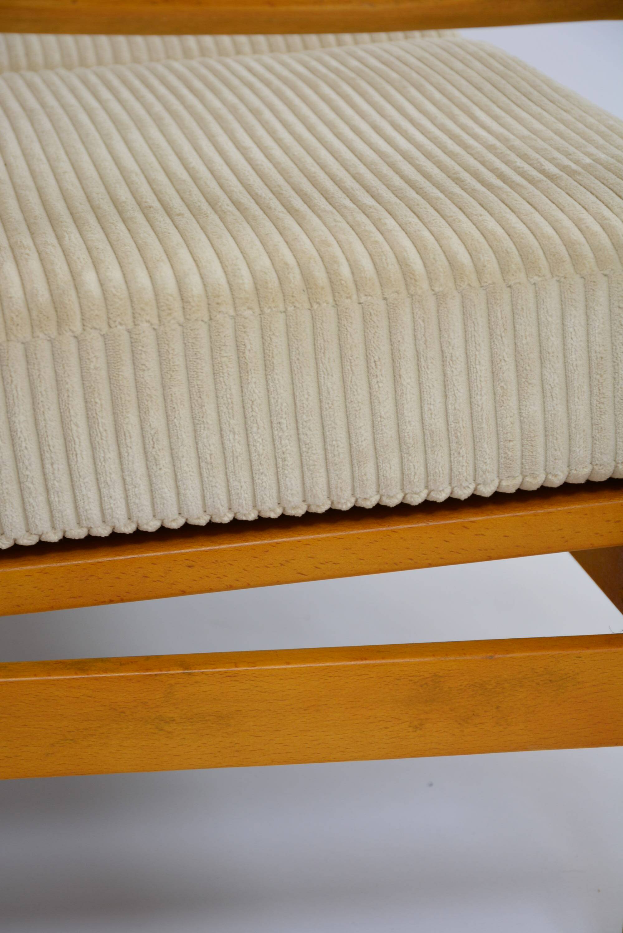 Cream corduroy 2-seater bench seat