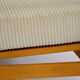 Cream corduroy 2-seater bench seat