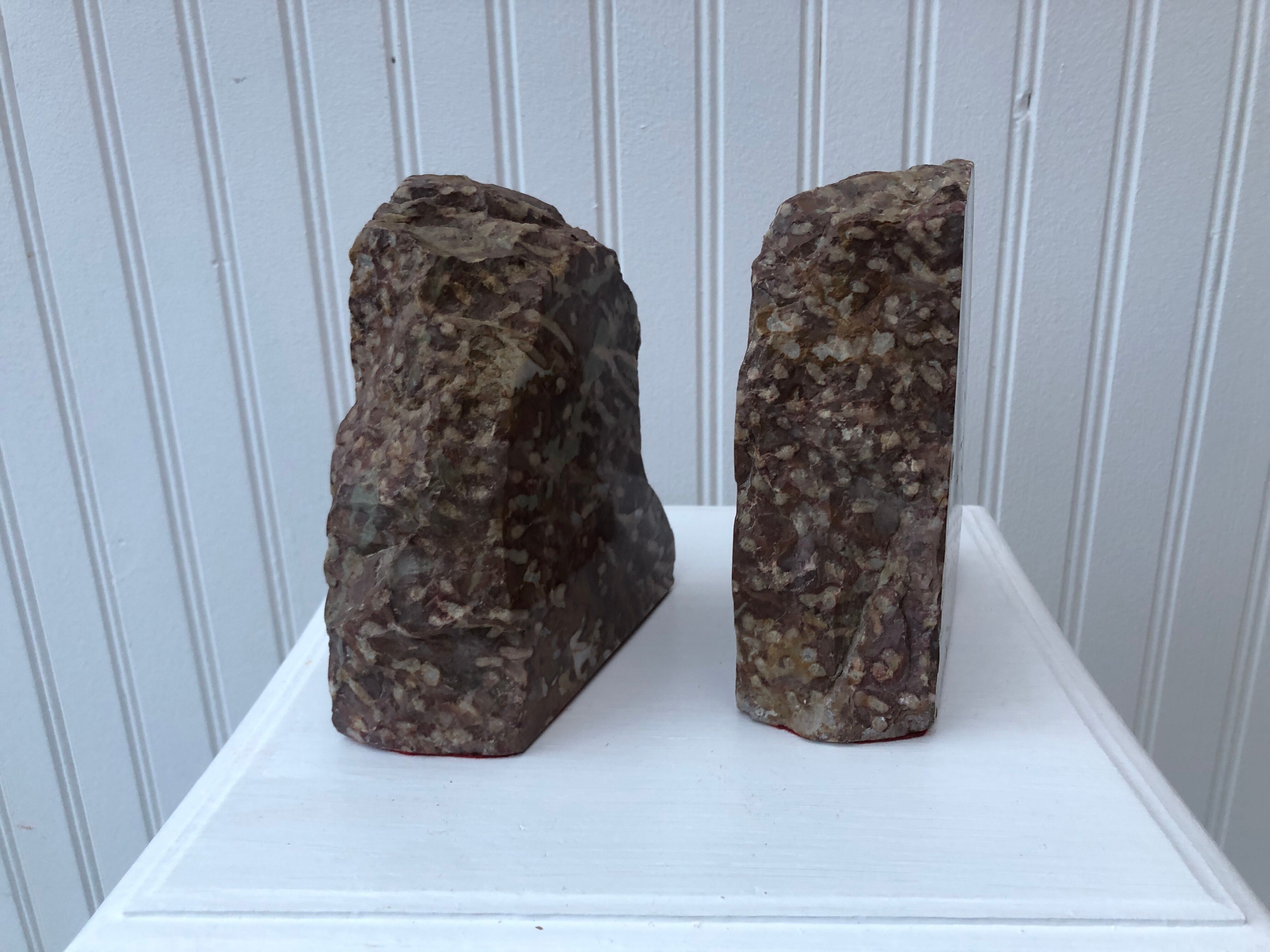 Pair of marble bookends