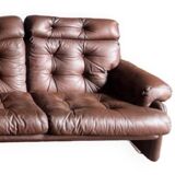 Vintage Scandinavian leather sofa