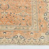 Grand Tapis Vintage Saumon et Beige, Motifs Classiques, 298x400 Cm