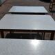 lot de 3 table en formica blanc et bois vintage