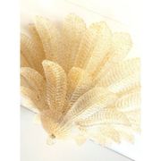 Luxury Venetian Amber ” Leaves Graniglia” Murano Glass Flush Mount