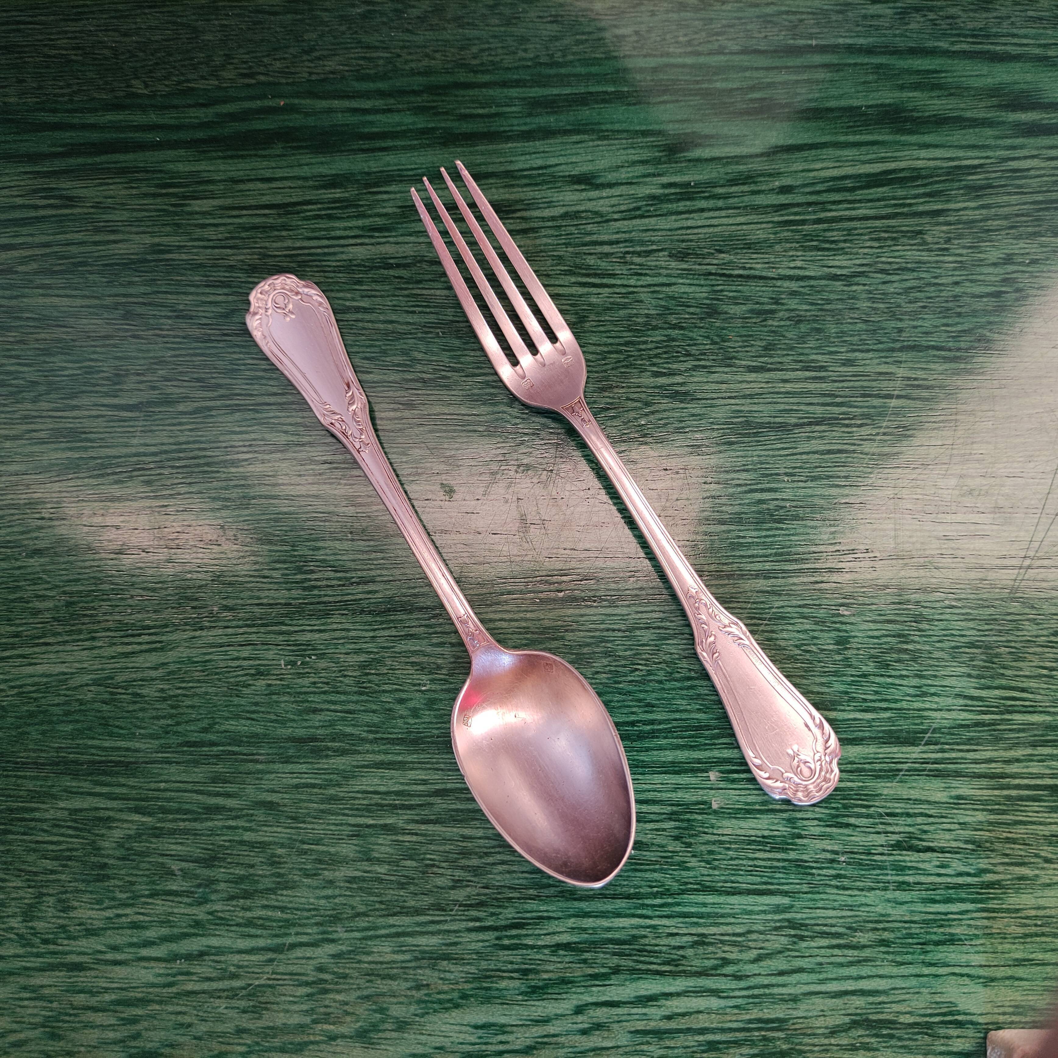 Silver metal cutlery SAM LUX