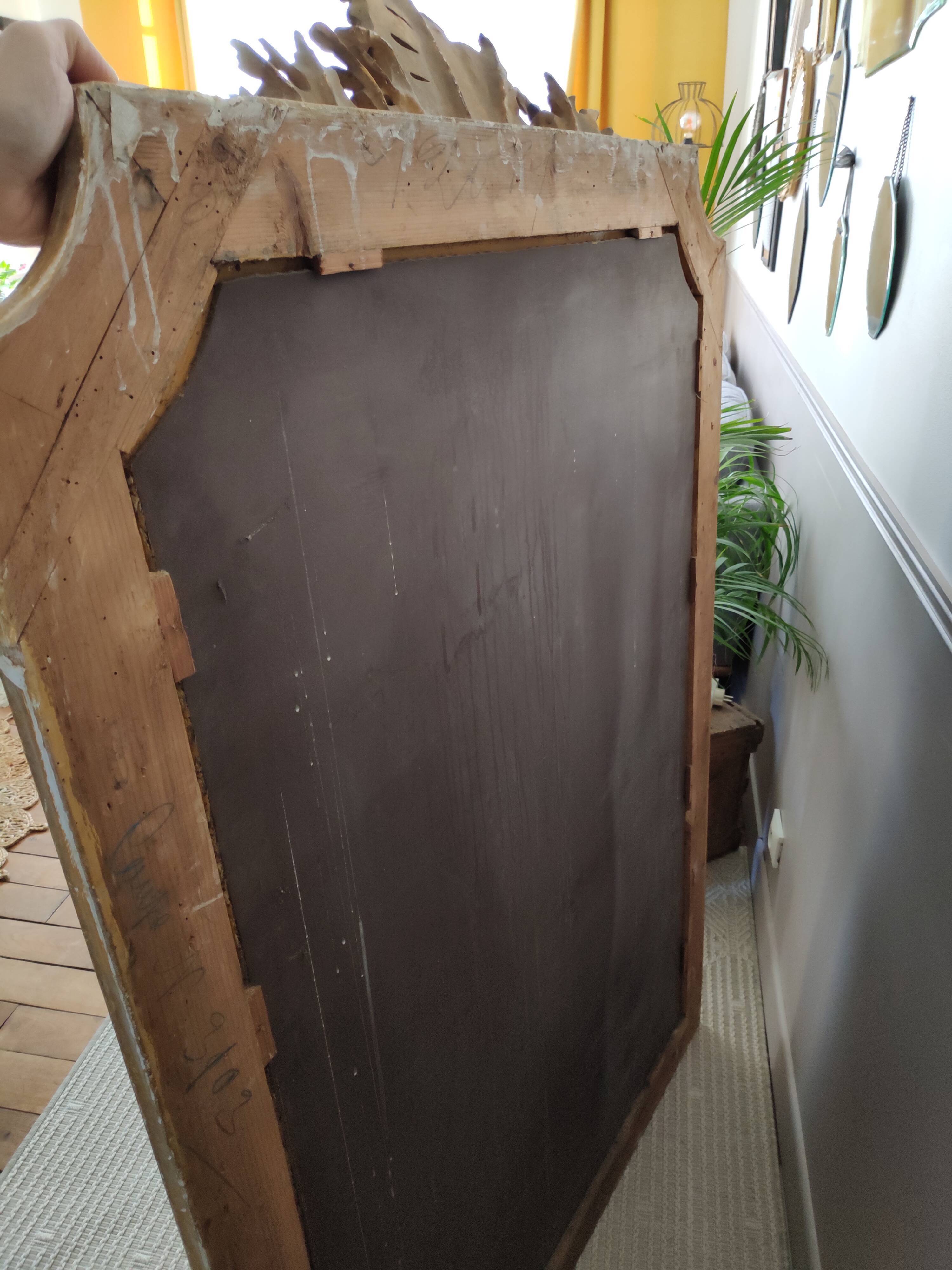 Former Golden trumeau mirror beveled 150 x 99