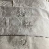 Set of 6 old large table napkins