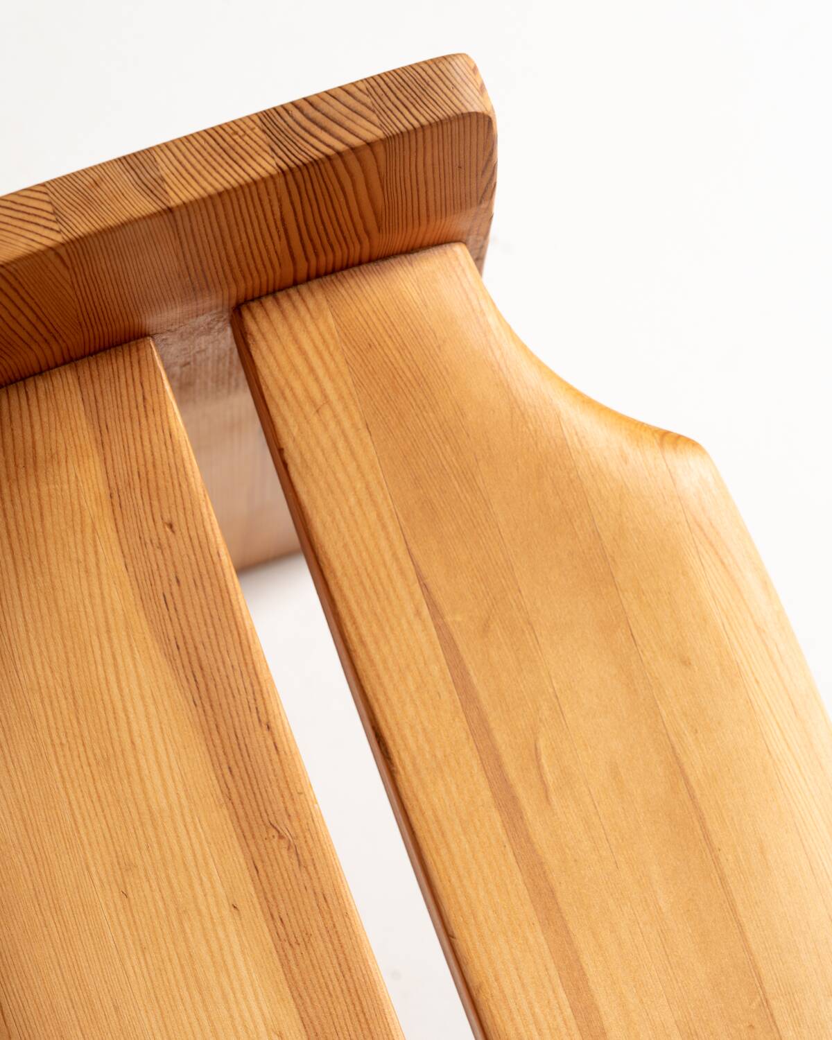 “Jonte” Pine Stool by Gilbert Marklund for Furusnickarn AB, Sweden, 1969