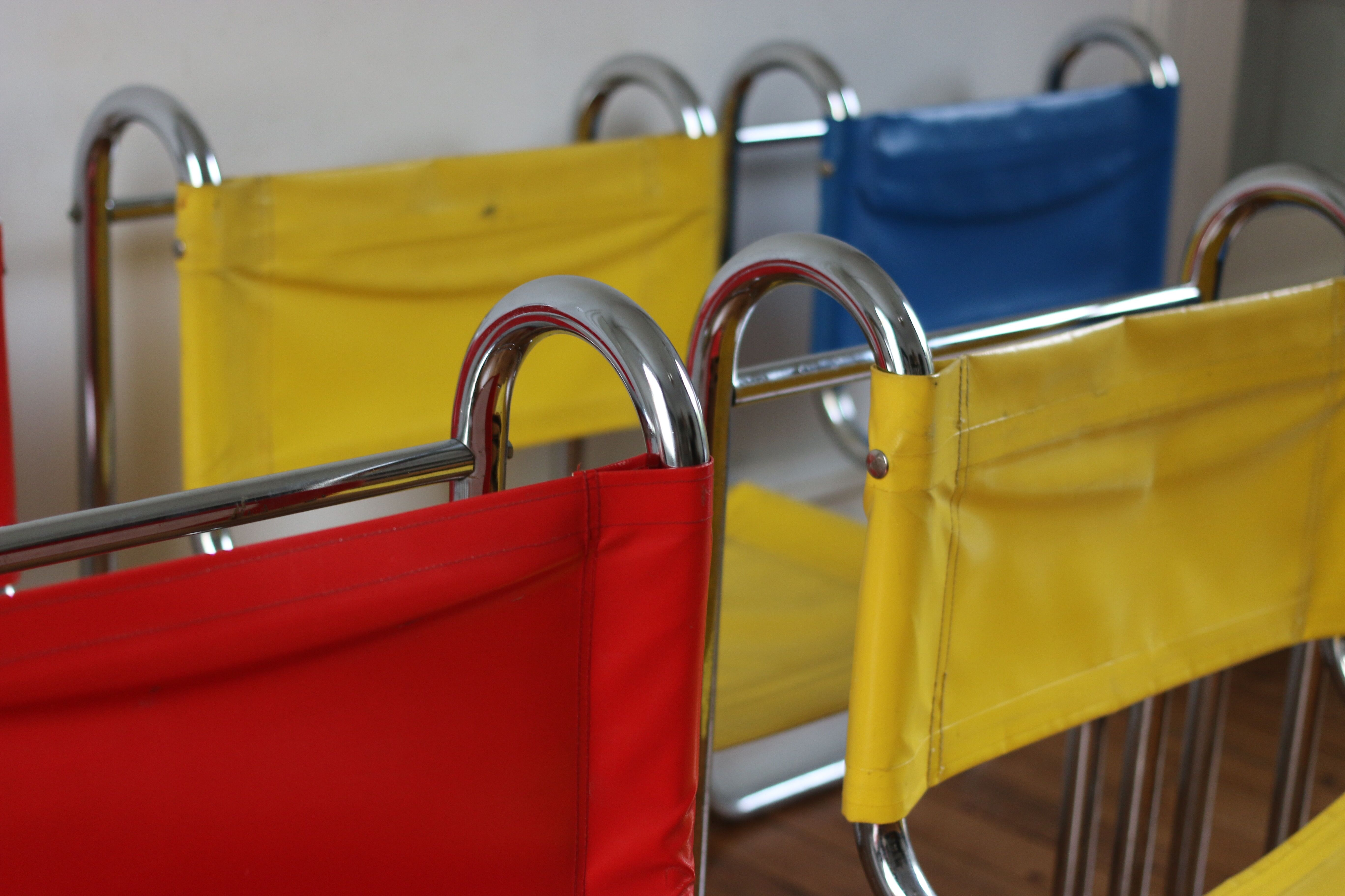Set of 6 chairs vintage 70s Prisunic Michel Hamon