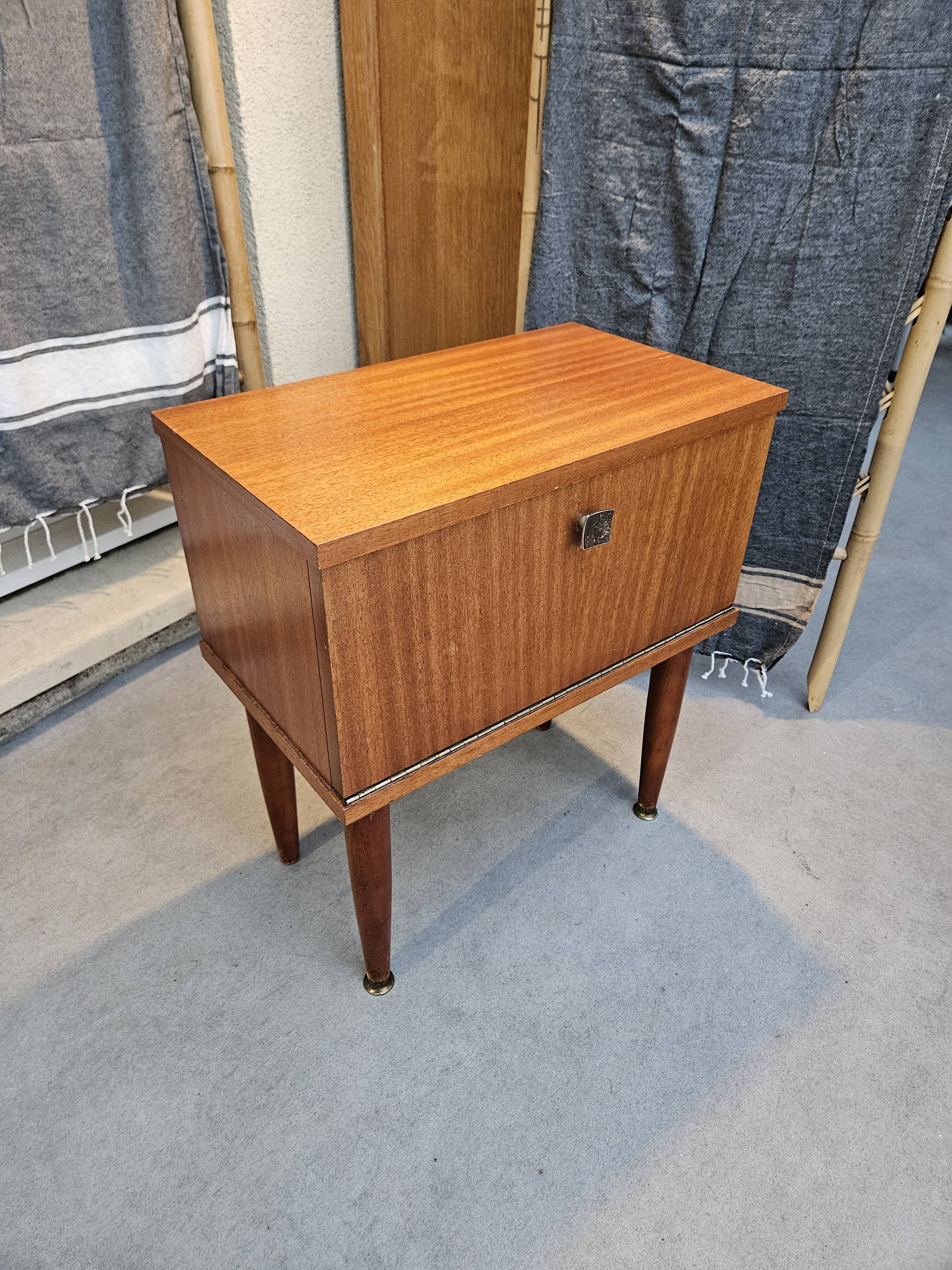 Scandinavian style bedside table 1960