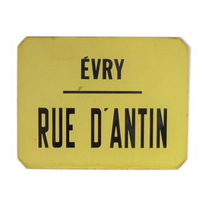 Plaque d’abris bus Evry