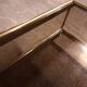 Vintage 80's brass coffee table, glass tops