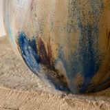 Pitcher with high neck ceramic pottery stoneware d'Art signed Roger Guèrin (1896/1954)