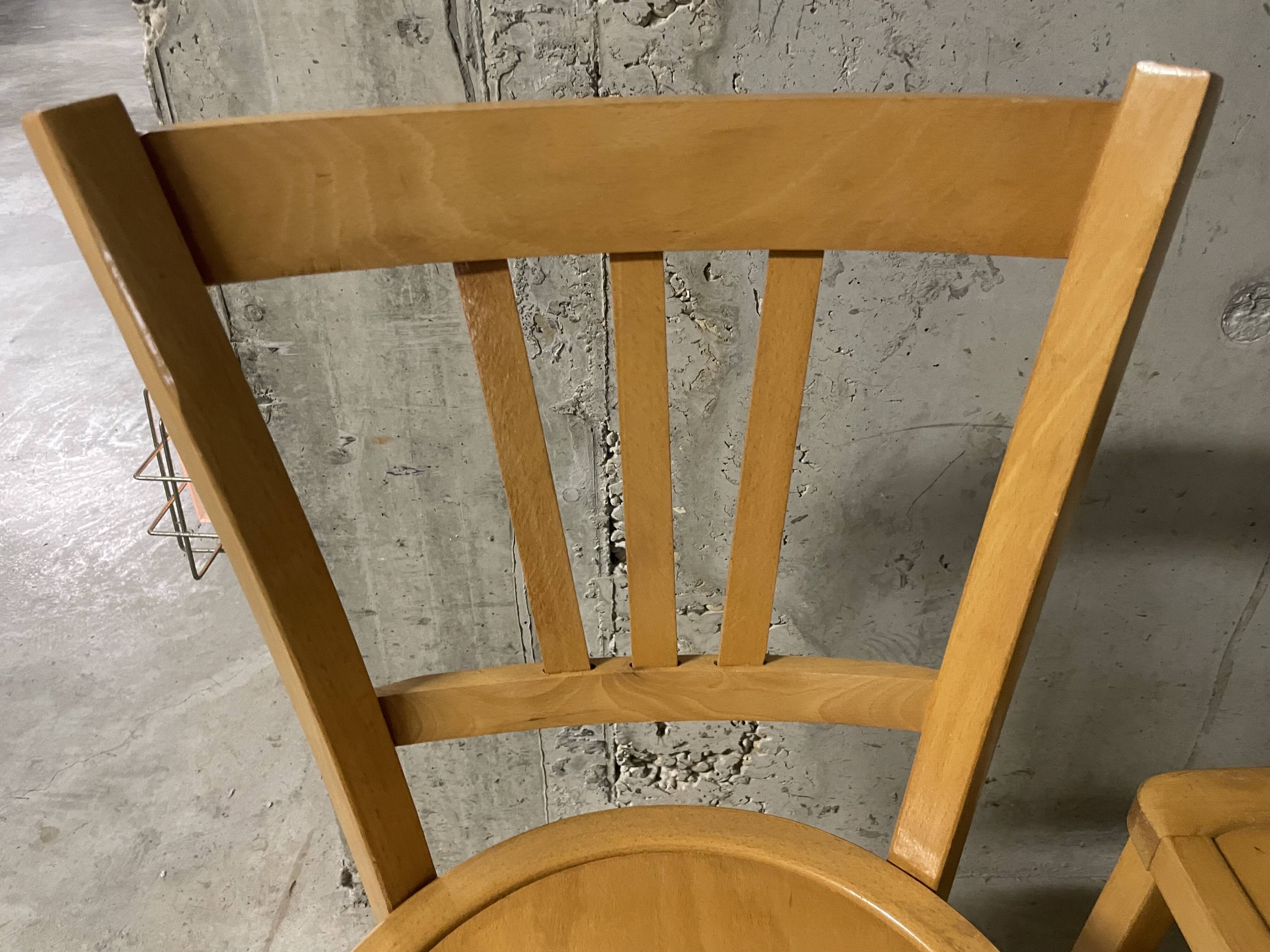 Pair of 1970s bistro chairs
