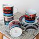 Memphis-style porcelain coffee service, Burg Lindau, 1980s