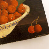 Small still life with cherries