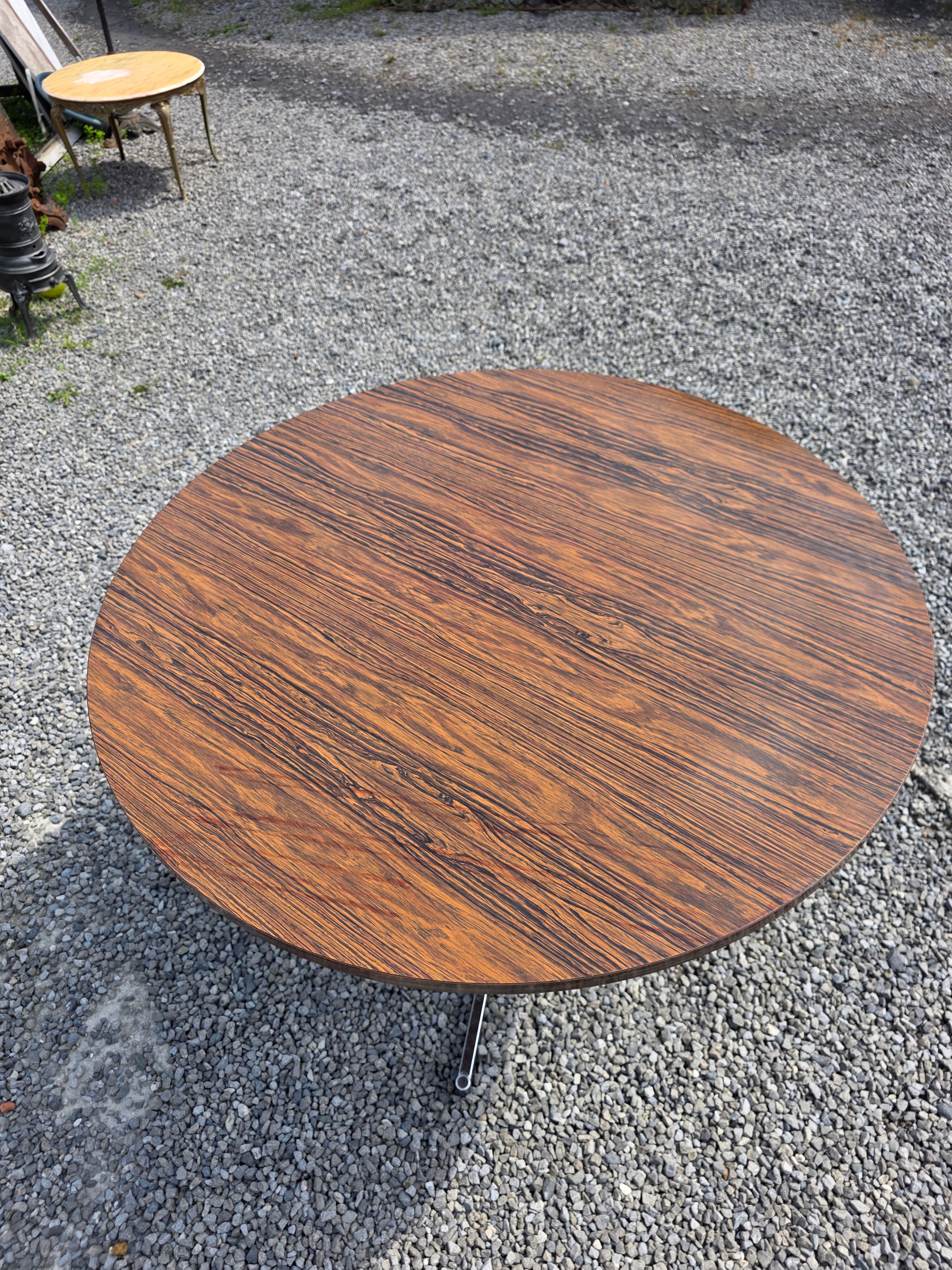 Formica table with chrome legs from the 1970s.