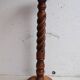 Saddle, pedestal, turned wooden column