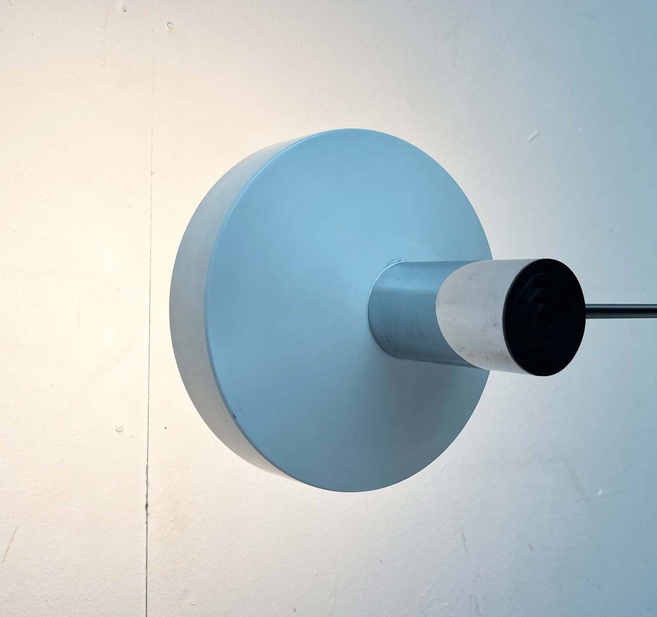 Mid-Century Modern German Minimalist White and Chrome Table Lamp from Kaiser Leuchten, 1960s