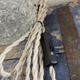 Set of two new electrified vintage globe walkers