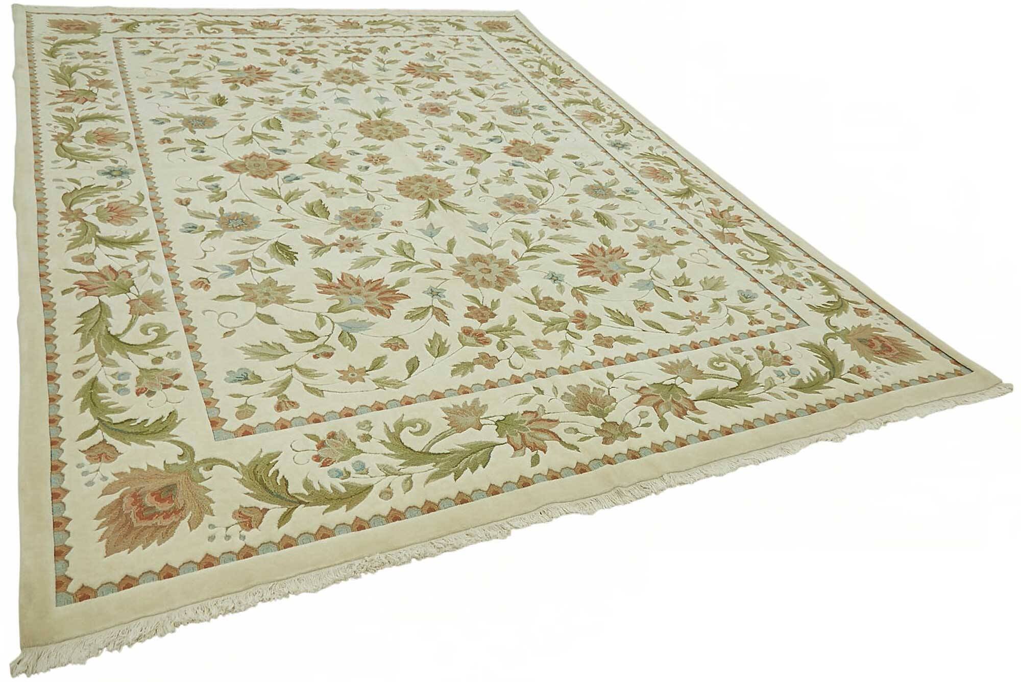 Turkish Handknotted Wool Oushak Rug 274 cm x 370 cm