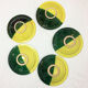 Set of 5 hollow plates tebsis de Nabeul
