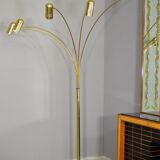 Brass floor chandelier, 70s