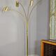 Brass floor chandelier, 70s