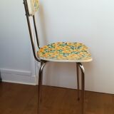 Chaise formica motif fleurs