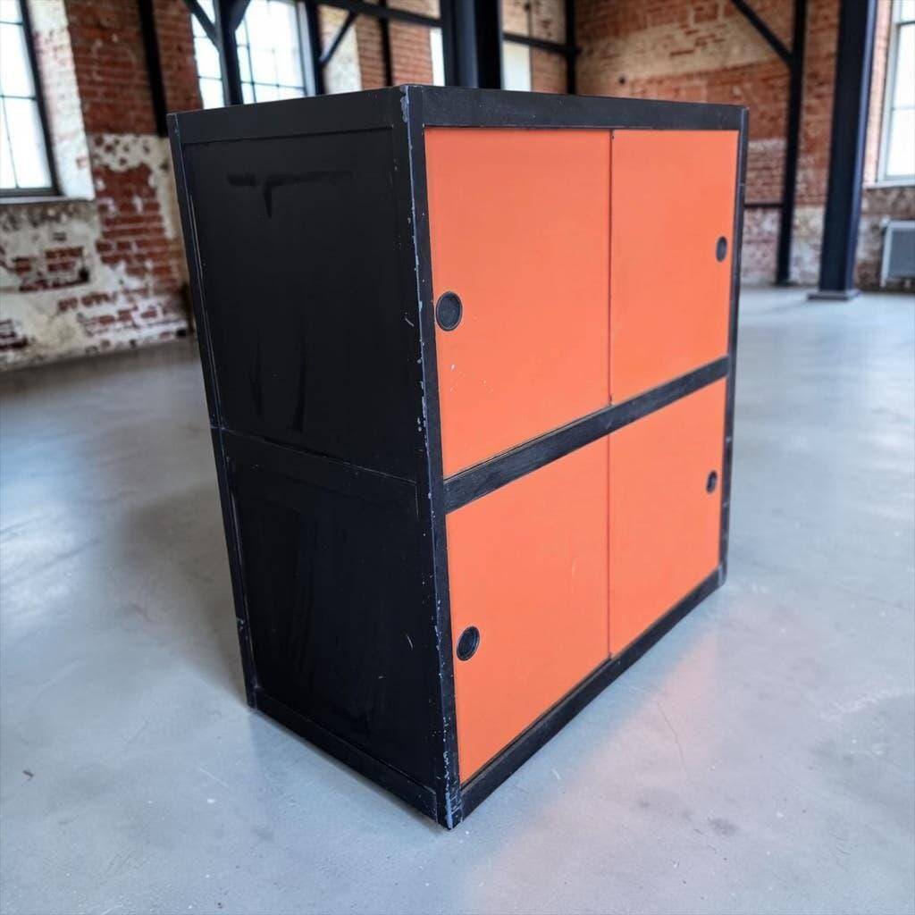 Vintage orange sliding door wardrobe kewlox