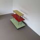 Store of trade French design enamelled table 1960 Old trade display 3 trays by Aubeco.