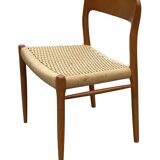 Set of 4 JL Moller model 75 chair by Niels Otto Moller Danish Design