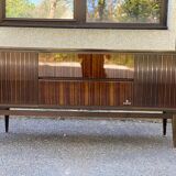 Grundig Scandinavian Hifi sideboard in wood and lacquered rosewood