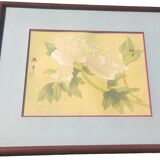3 Chinese floral paintings on silk