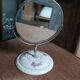 Miroir de table coiffeuse céramique métal chromé