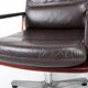 Paire de fauteuils visiteurs en cuir par Eugen Schmidt
