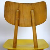 Set of 4 vintage wooden dining chairs from Ton 1960s