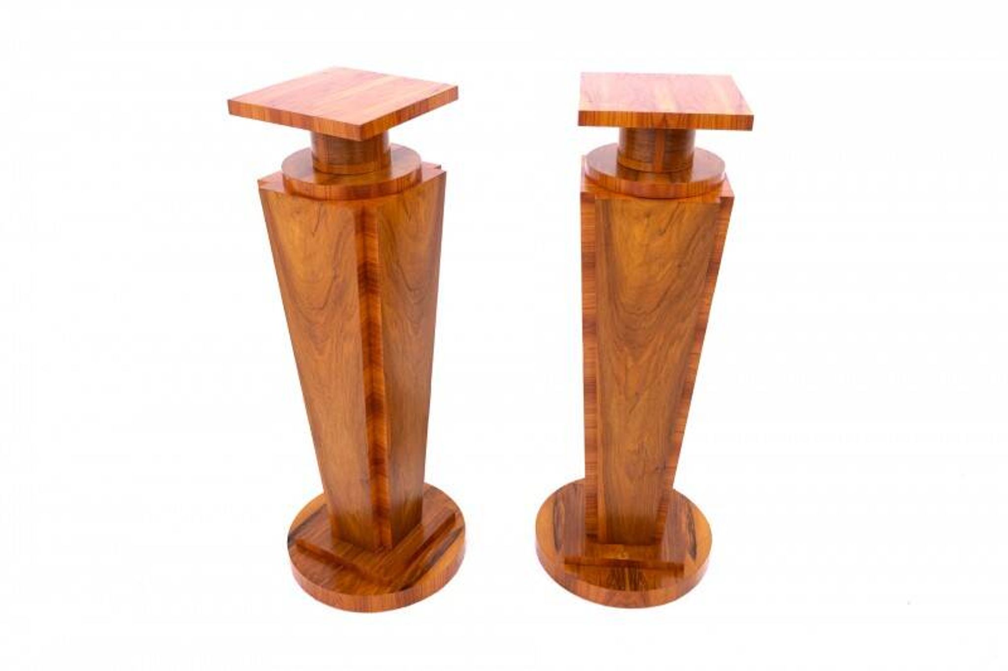 Deux colonnes Art Déco des années 1940, Pologne.