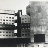 Rosine nusimovici, untitled (building), c 1980. black and white silver print