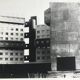 Rosine nusimovici, untitled (building), c 1980. black and white silver print