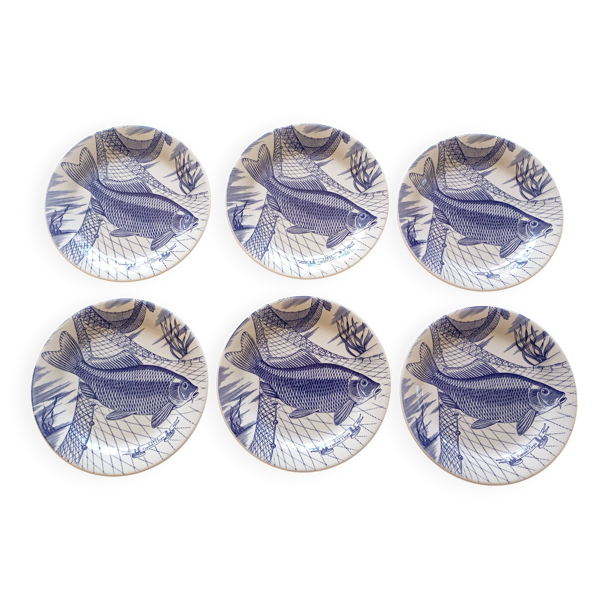6 English Ironstone Tableware dinner plates